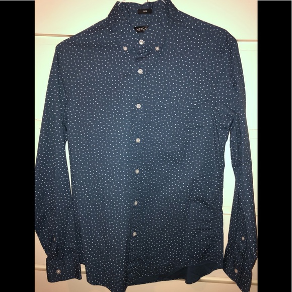 J. Crew Navy Button Down - Picture 1 of 3